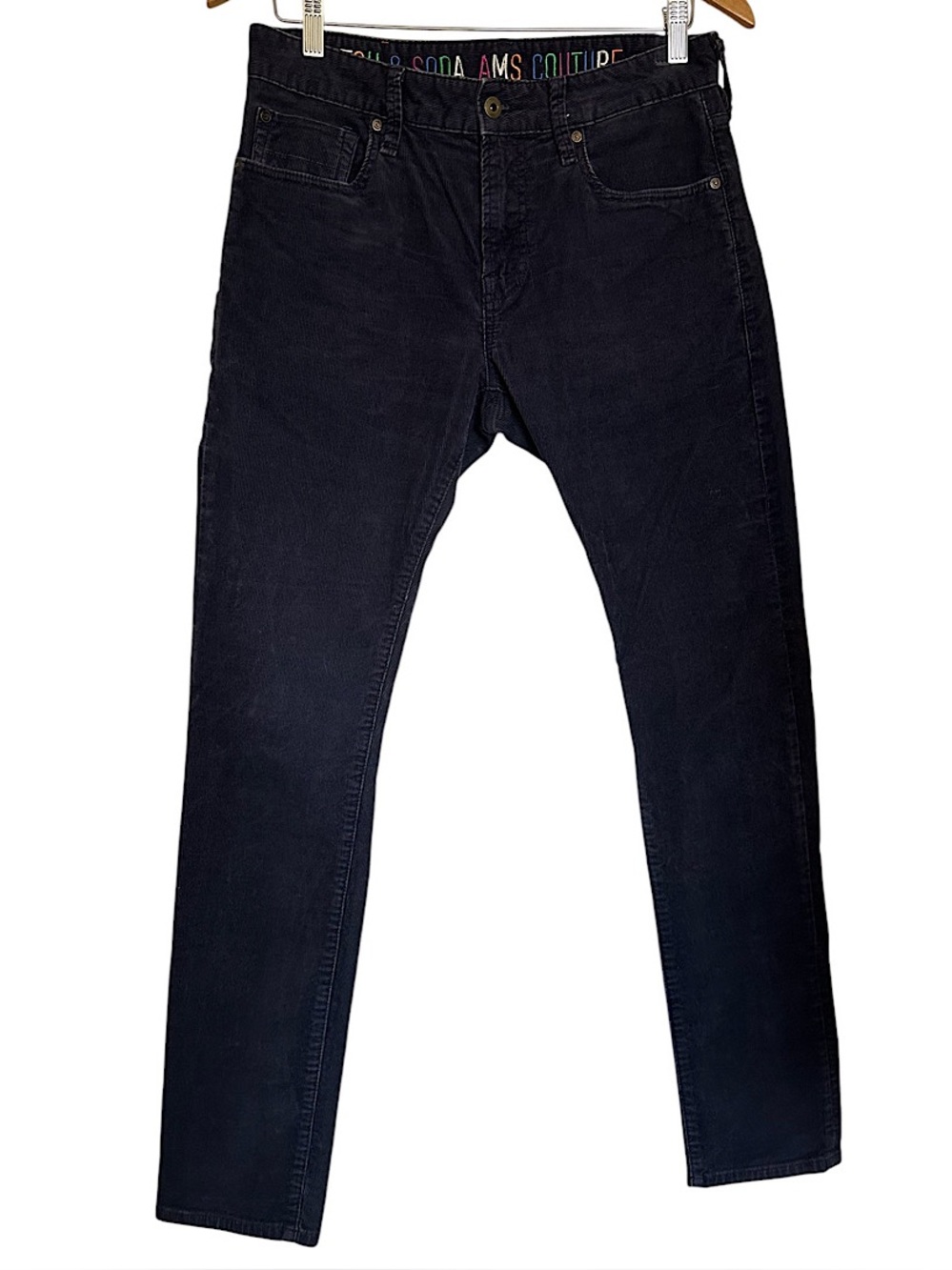 Scotch & Soda Corduroy Pants Men’s 29x32 Ralston Fit 5 Pocket Blue Slim Cotton